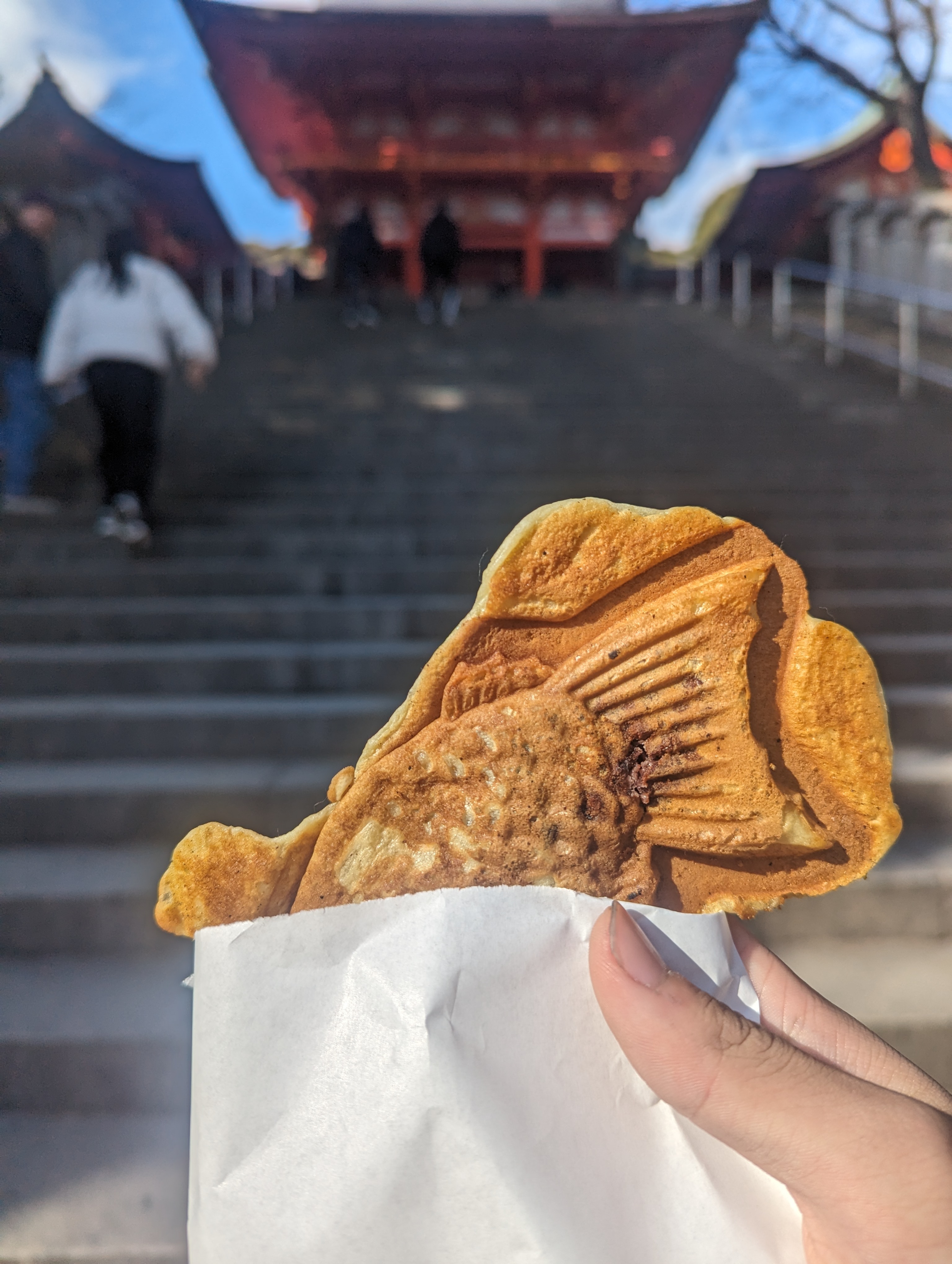 在旁邊買的鯛魚燒